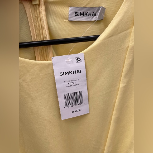 SIMKHAI Maisie Draped Blouson Column Gown NEW with TAGS - Picture 5 of 6